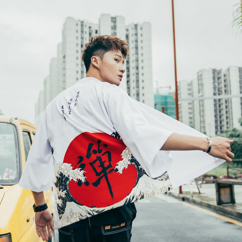 Casual Kimono Jacket Japanese Streetwear