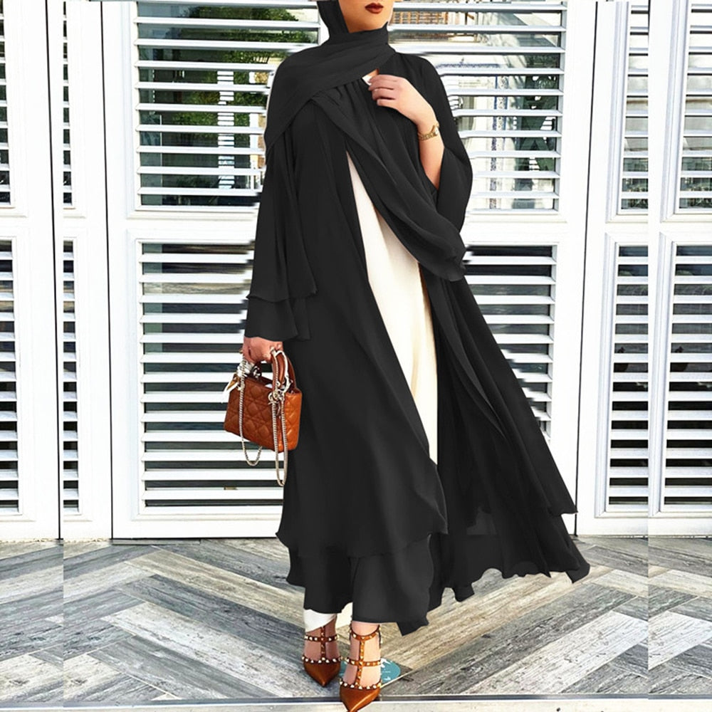 Muslim Kimono Women Cardigan Robe