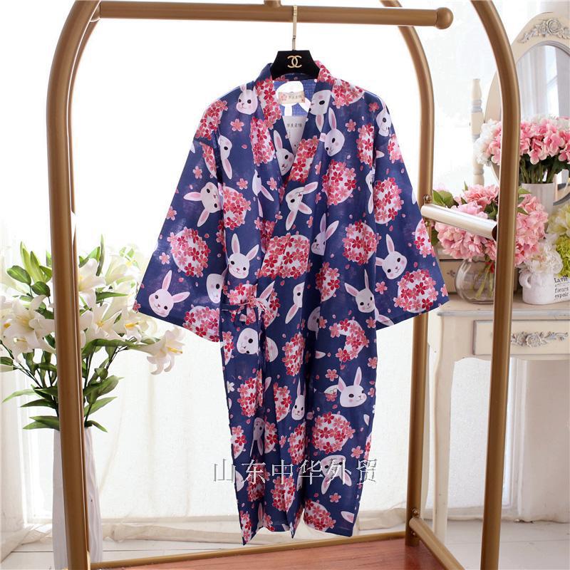 Japanese-style kimono pajamas