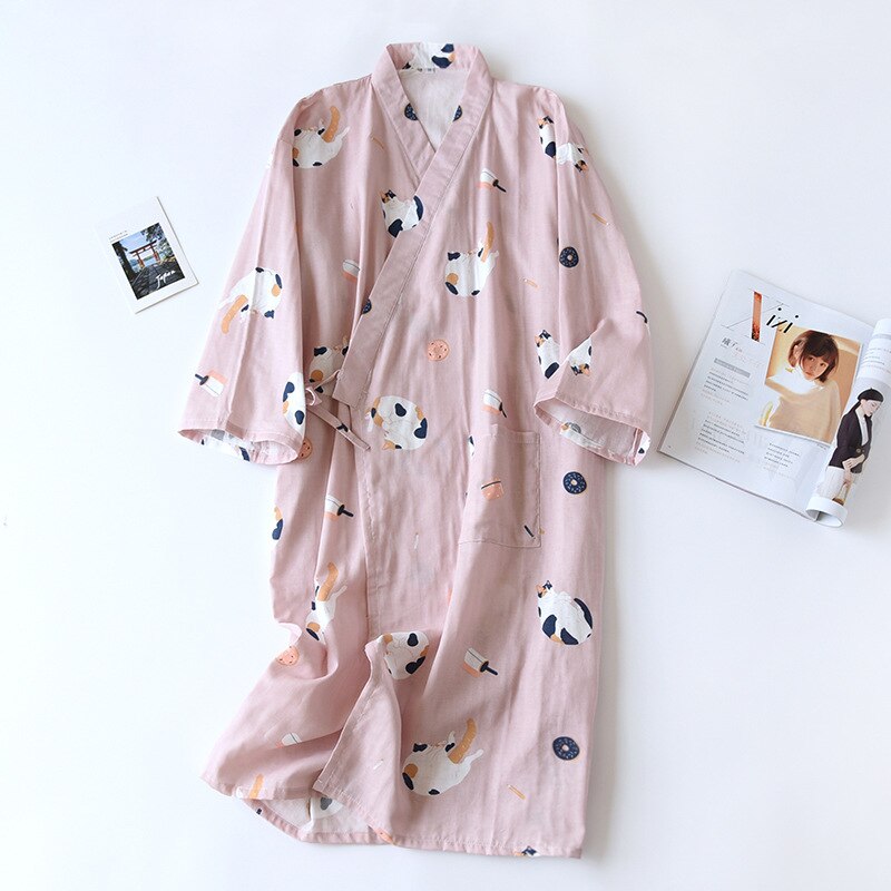 Japanese-style kimono pajamas