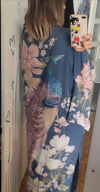 Blue Lagoon Gown Robe Kimono