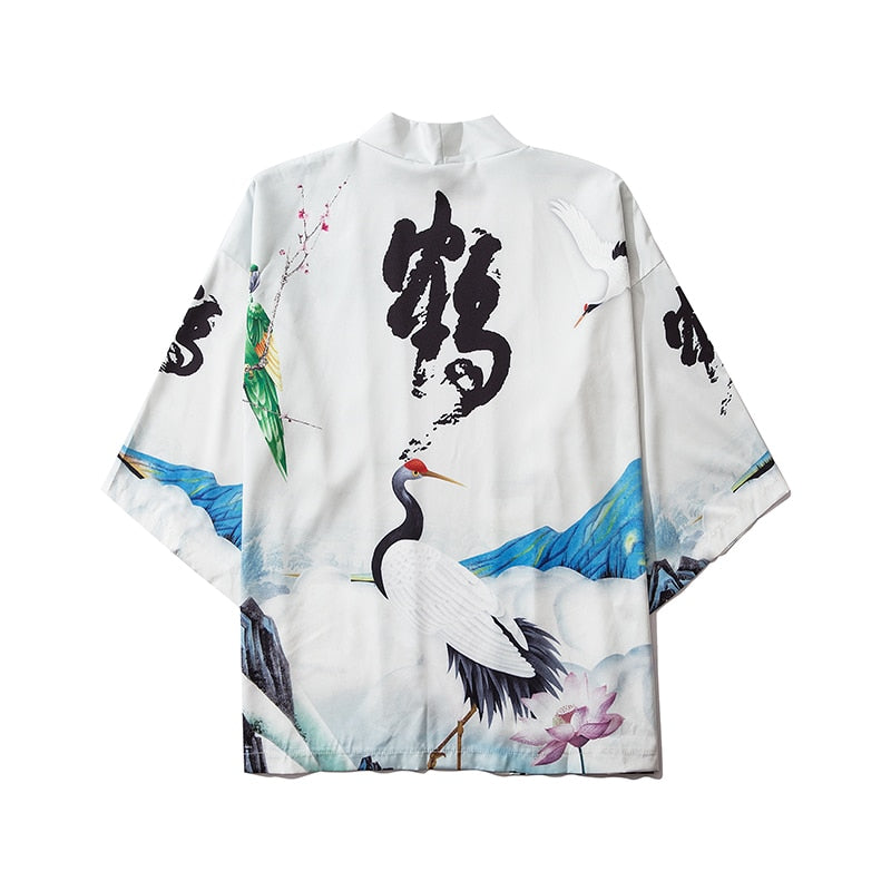 Mens Fashion Kimono Cardigan Robe