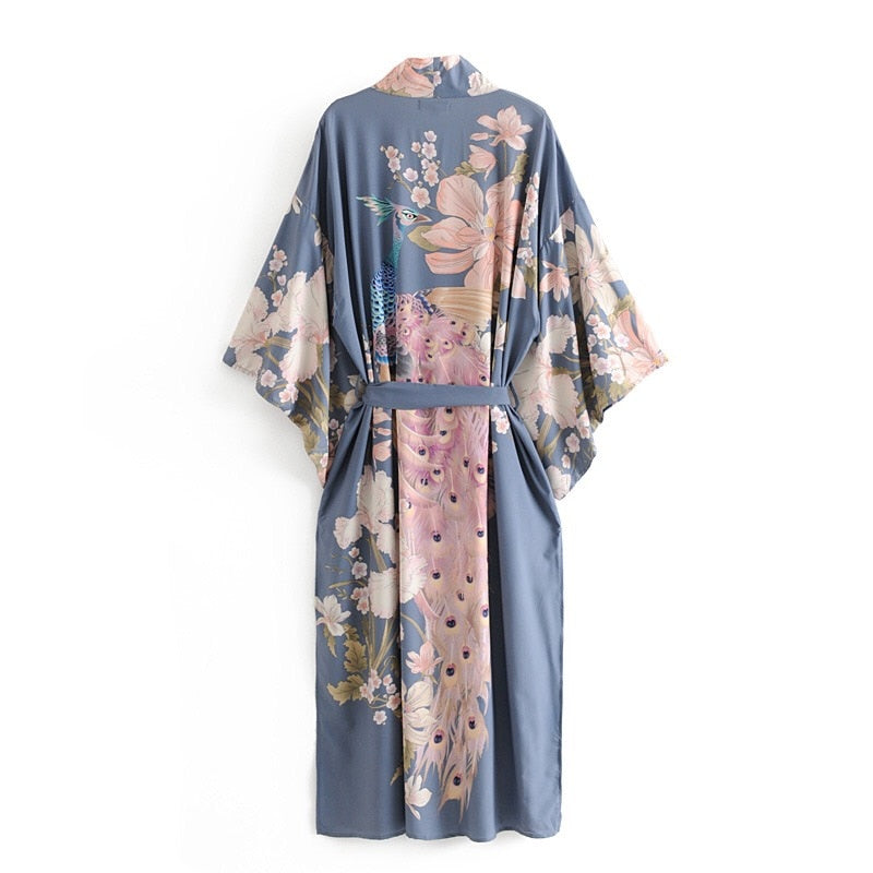 Blue Lagoon Gown Robe Kimono