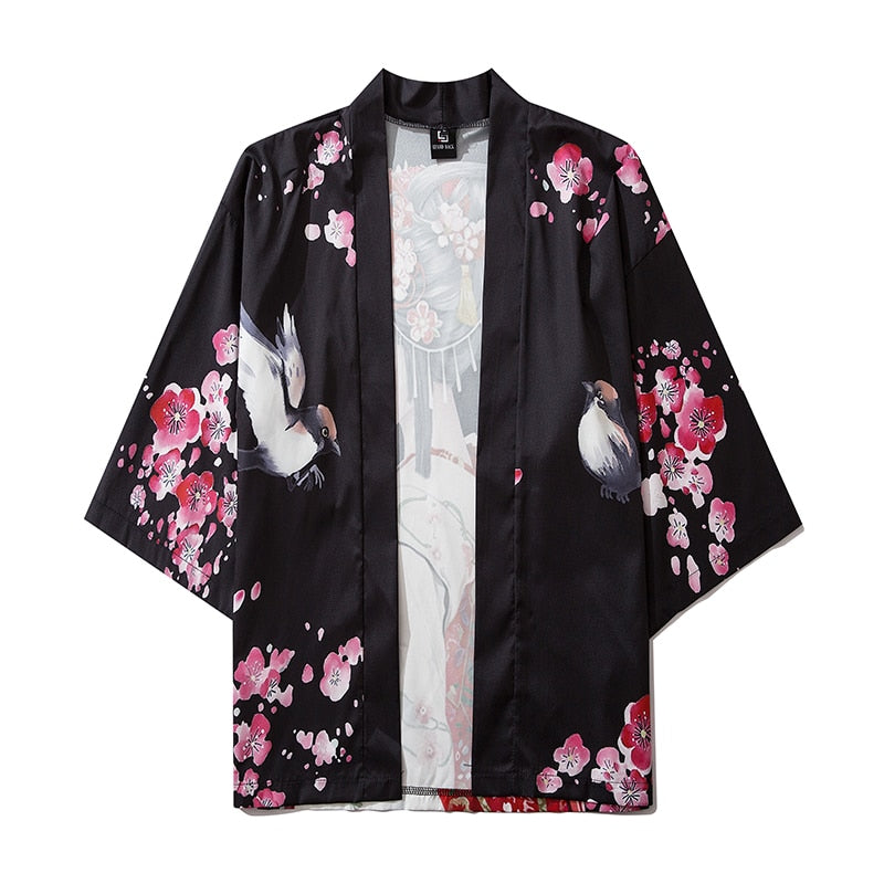 Mens Fashion Kimono Cardigan Robe