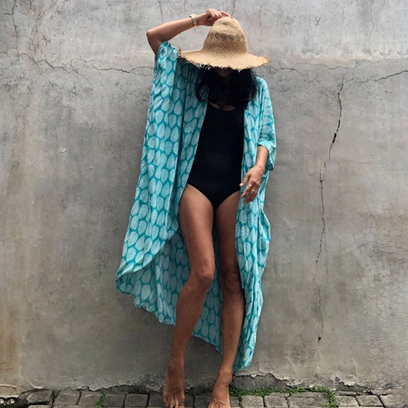 Beach Cover Ups for Swimwear Women Kimono Swimsuit Cape