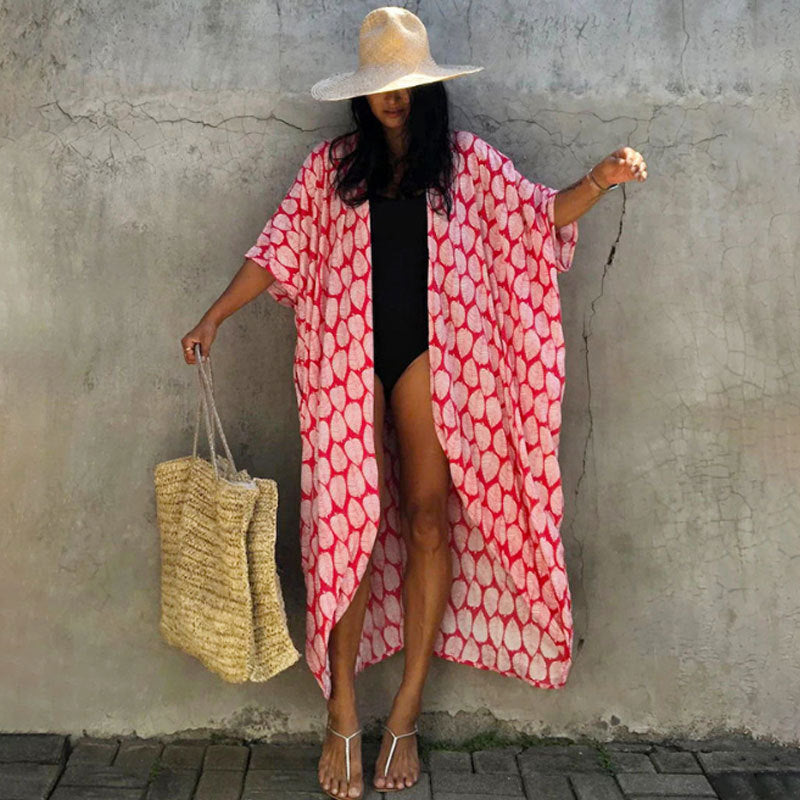 Beach Cover Ups for Swimwear Women Kimono Swimsuit Cape