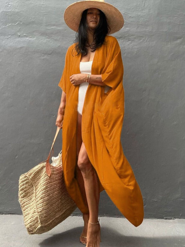 Bohemian Beach Cover Up Kimono dress