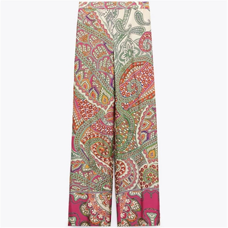 Retro Hippie Women's Print Pajama Set