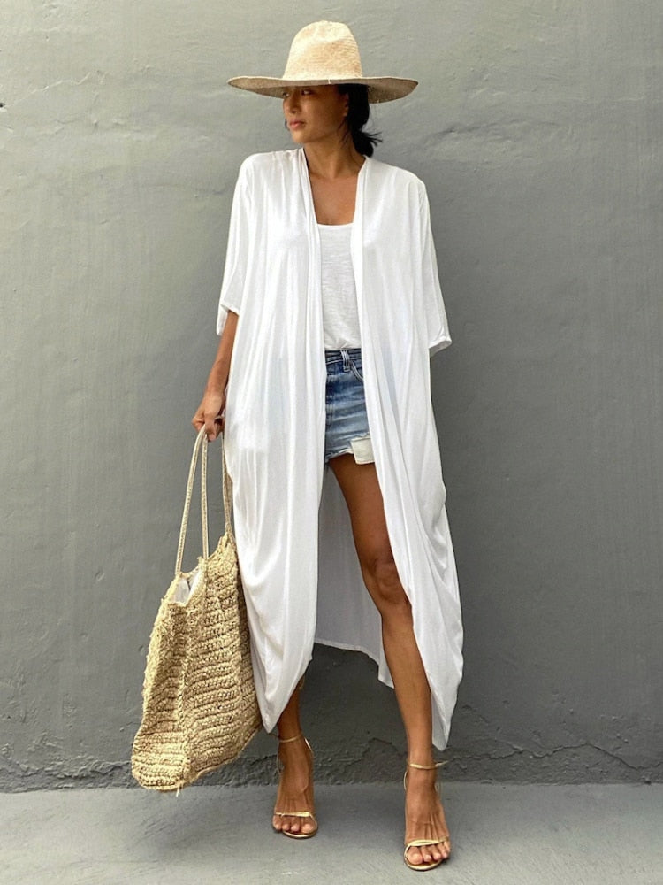 Bohemian Beach Cover Up Kimono dress